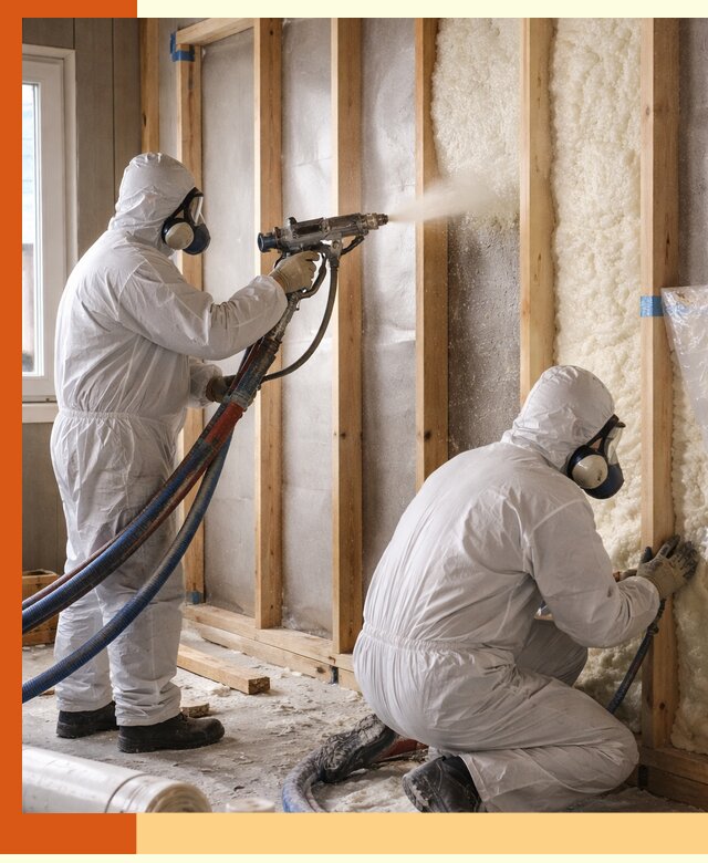 Утепление каркасной стены ППУ в ельце для домов и коттеджей