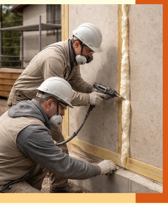 Утепление сип панелей ППУ в ельце от 4929 руб. под ключ | ТепломастерЕлц