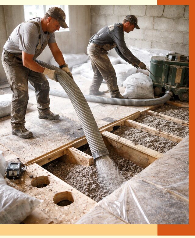 Заполнение пустот перекрытий в ельце от 4621 руб. под ключ | ТепломастерЕлц