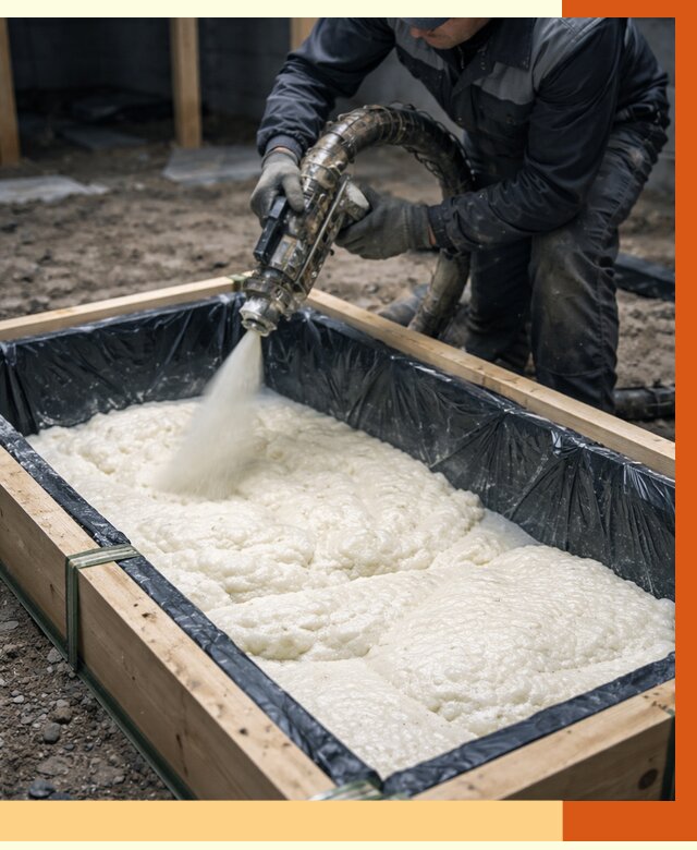 Заливка ППУ в формы в ельце от 2567 руб. — утепление форм под ключ | ТепломастерЕлц