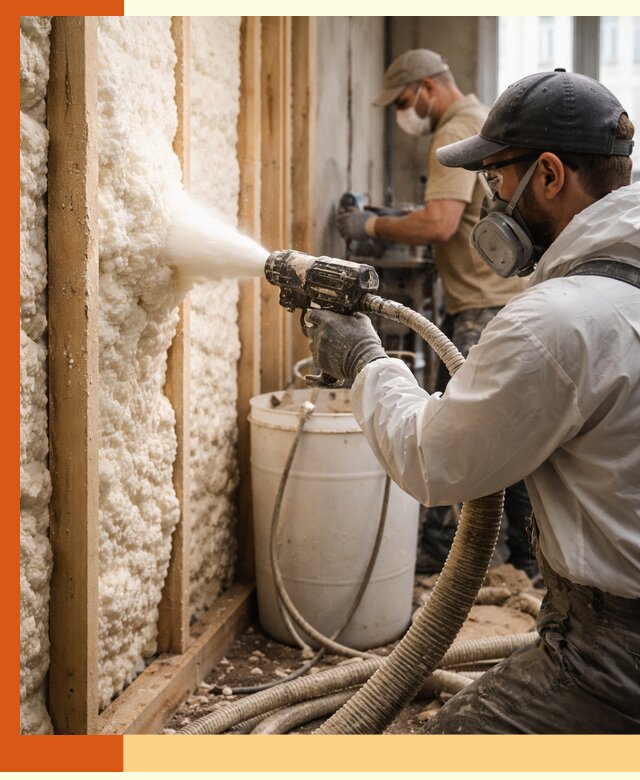 Утепление пеноизолом жилых и коммерческих объектов в ельце