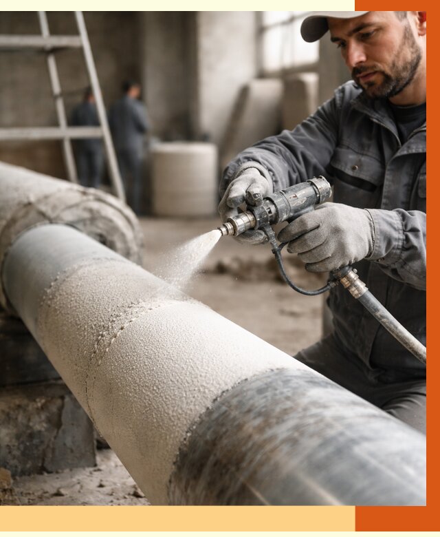 Утепление труб жидкой теплоизоляцией в ельце от 7701 руб. под ключ | ТепломастерЕлц