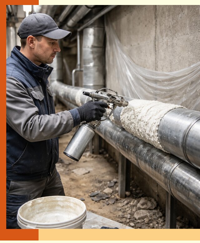 Утепление труб жидкой теплоизоляцией в ельце