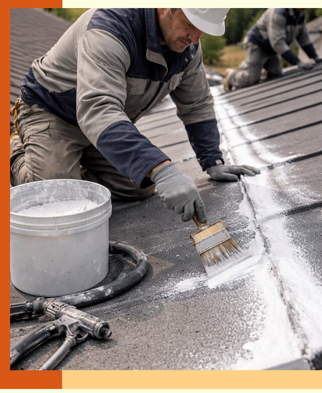 Утепление кровли жидкой теплоизоляцией в ельце