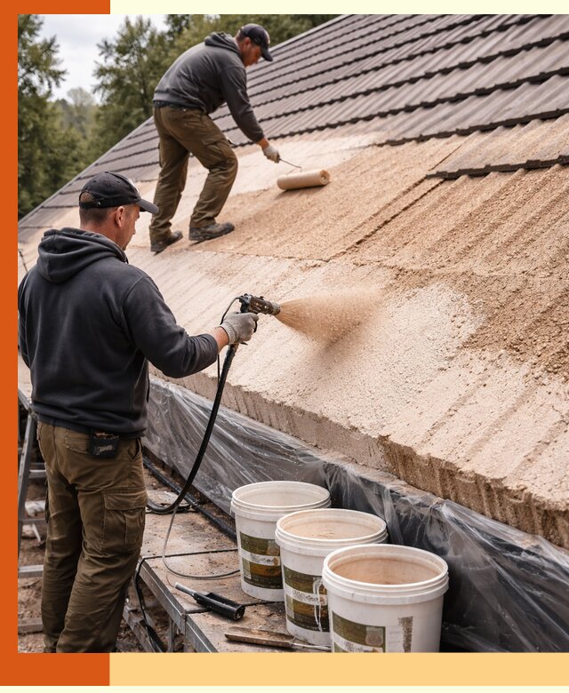 Утепление кровли жидкой пробкой в ельце для домов и зданий