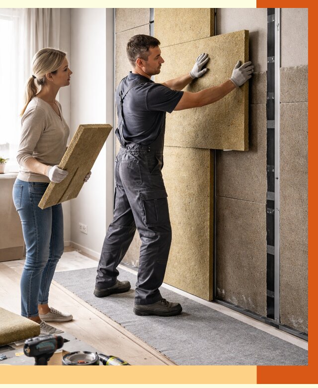 Профессиональная шумоизоляция квартиры в ельце от 7701 руб. за м2 | ТепломастерЕлц