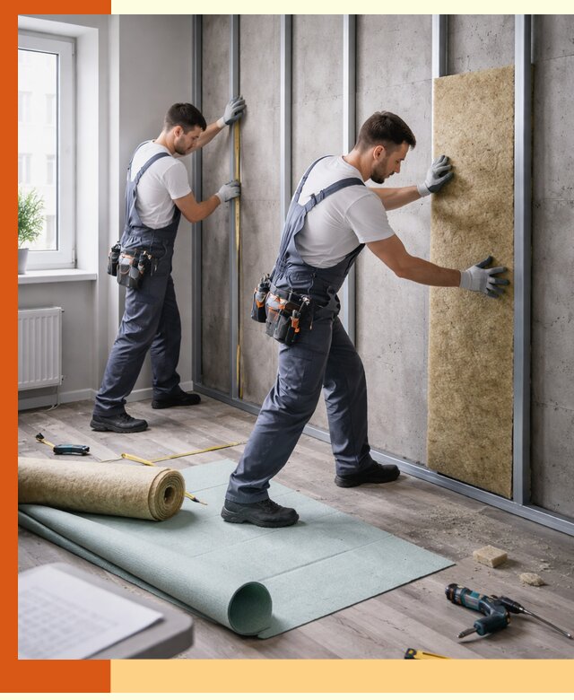 Шумоизоляция квартиры под ключ в ельце — профессионально и гарантированно