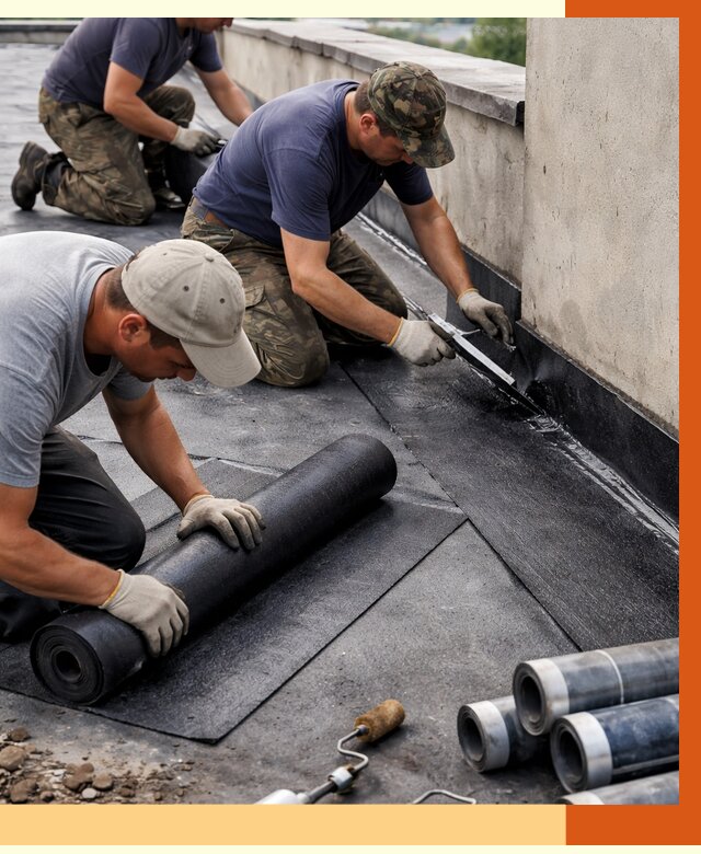 Гидроизоляция кровли в ельце от 4621 руб. — профессиональная гидроизоляция крыши | ТепломастерЕлц