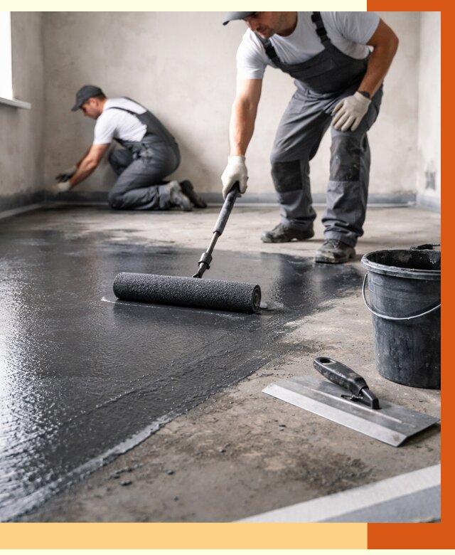 Профессиональная гидроизоляция пола в ельце от 8728 руб. под ключ | ТепломастерЕлц