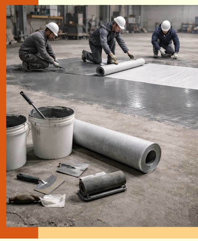 Гидроизоляция промышленного пола в ельце — защита и долговечность