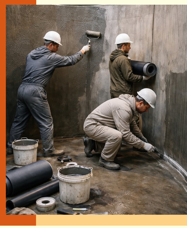 Гидроизоляция резервуара профессионально в ельце