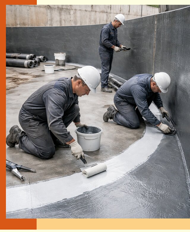 Гидроизоляция резервуара для топлива в ельце