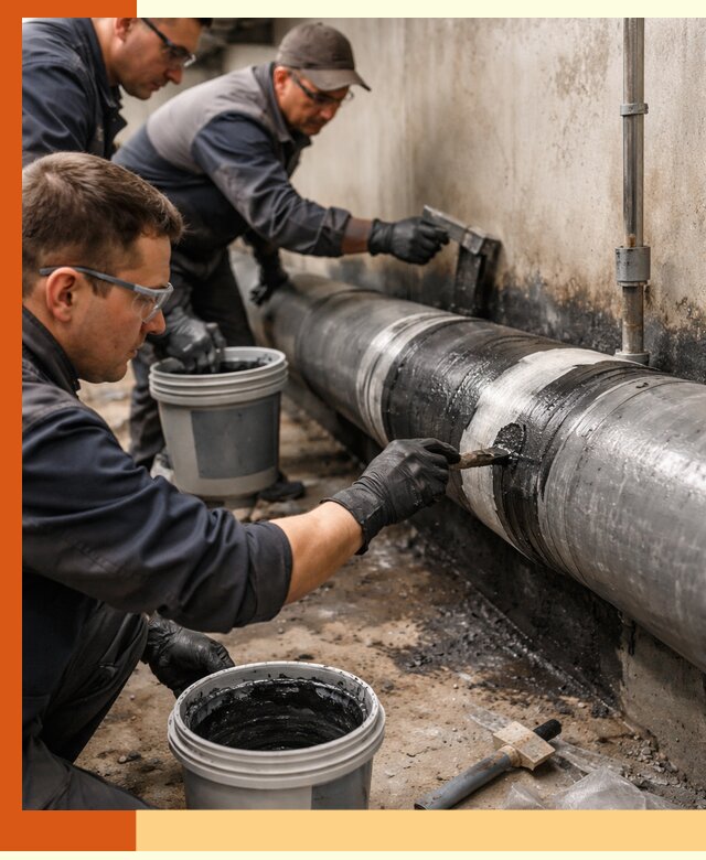 Гидроизоляция труб в ельце — защита и герметизация коммуникаций