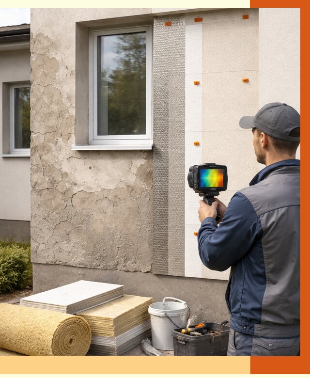 Тепловизионное обследование фасада в ельце от 4621 руб. под ключ | ТепломастерЕлц