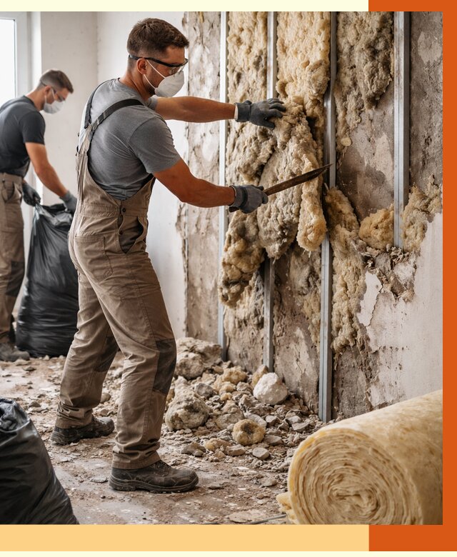 Демонтаж старого утеплителя в ельце от 3594 руб. — работы под ключ | ТепломастерЕлц