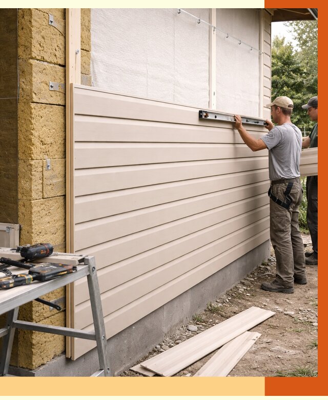 Монтаж сайдинга после утепления в ельце от 1900 руб. — обшивка и облицовка | ТепломастерЕлц